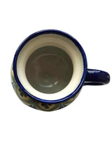 Mug Green with Small Saucer - Stoneware - Handmade and Fair - Quetzal Artisan