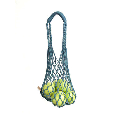 Net Bag Indigo - Macrame Bag Natural Dyed - Ecofriendly & Fair - Quetzal Artisan