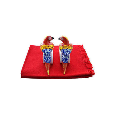 Parrot Napkin Rings - Cotton Napkins - Beautiful & Fairtrade - Quetzal Artisan