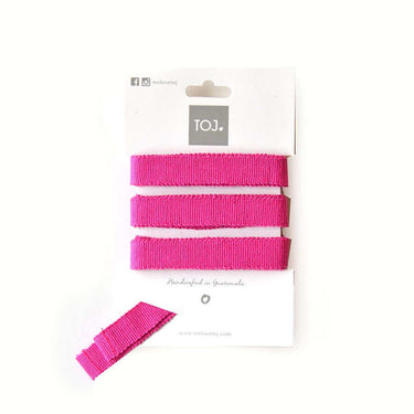 Pink Sandals - Cotton Straps - Beads Accessory - Fairtrade - Quetzal Artisan