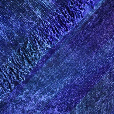 Poncho Blue Purple - Organic Bamboo - Handmade and Fairtrade - Quetzal Artisan