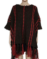 Poncho Chocolate Brown - Wool Pullover Poncho Stylish & Warm - Quetzal Artisan