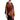 Poncho Golden Coral - Organic bamboo Chenille Women Pullover - Quetzal Artisan