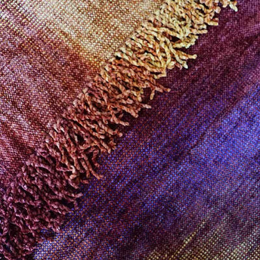 Poncho Golden Coral - Organic Bamboo - Handmade & Fairtrade - Quetzal Artisan