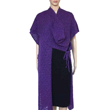 Poncho Tunic Purple - Handmade - Stylish and Versatile - Quetzal Artisan