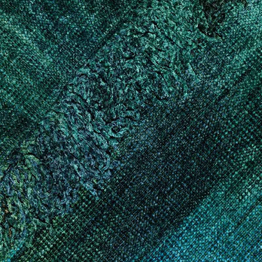 Poncho Green Blue - Organic Bamboo - Beautiful and Fairtrade - Quetzal Artisan