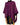 Poncho Plum Purple - Women Fringed Organic Wool Pullover - Quetzal Artisan