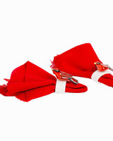 Red Robin Napkin Rings - Cotton Napkins - Beautiful & Fair - Quetzal Artisan