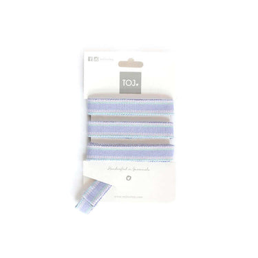 Sandals Pastel blue - Lace Up - Cottons Straps - Fairtrade - Quetzal Artisan