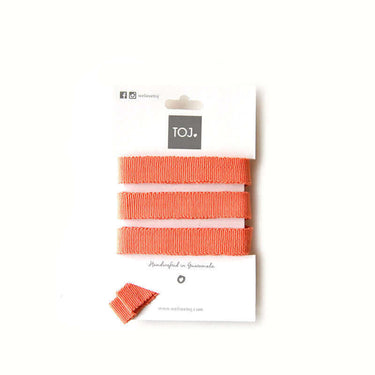 Sandals Peach - Lace Up - Beads Ornament - Handmade and Fair - Quetzal Artisan