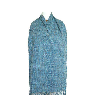 Scarf Aquamarine - Natural Dyes - Ecofriendly & Fairtrade - Quetzal Artisan