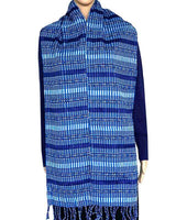 Scarf Blues - Natural dyes - Beautiful & Fairtrade - Quetzal Artisan