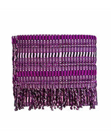 Scarf Burgundy - Ecofriendly Fairtrade Dark Pink Scarf - Quetzal Artisan