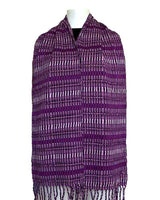 Scarf Burgundy - Ecofriendly Fairtrade Dark Pink Scarf - Quetzal Artisan