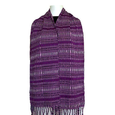 Scarf Burgundy - Ecofriendly Fairtrade Dark Pink Scarf - Quetzal Artisan