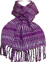 Scarf Burgundy - Ecofriendly Fairtrade Dark Pink Scarf - Quetzal Artisan