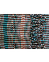Scarf Green Brown - Natural Dyes - Ecofriendly and Fairtrade - Quetzal Artisan