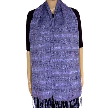Scarf Lilac - Natural dyes - Handwoven - Ecofriendly & Fair - Quetzal Artisan