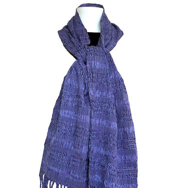 Scarf Lilac - Natural dyes - Handwoven - Ecofriendly & Fair - Quetzal Artisan