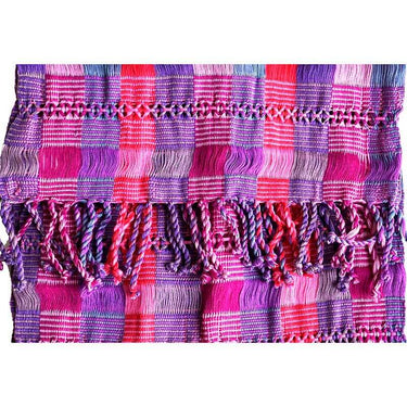 Scarf Pink Violet - Natural Dyes - Beautiful & Fairtrade - Quetzal Artisan