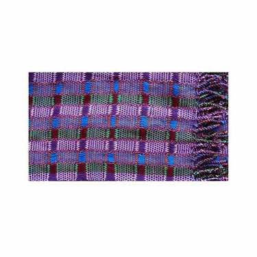 Scarf Purple Green - Natural Dyes - Beautiful and Fairtrade - Quetzal Artisan