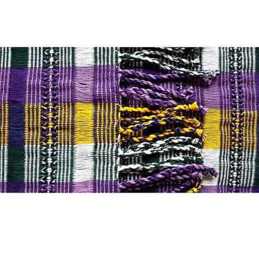 Scarf Purple Yellow - Natural Dyes - Ecofriendly & Fairtrade - Quetzal Artisan