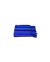 Scarf with Fringes Dark Blue - Handmade and Fairtrade - Quetzal Artisan