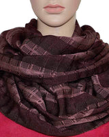 Scarf with Fringes Dark Brown - Beautiful and Fairtrade - Quetzal Artisan