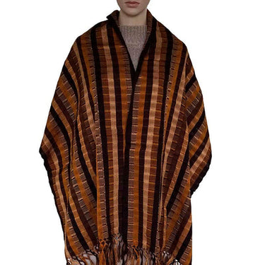 Scarf with Fringes Terracotta - Handwoven - Beautiful & Fair - Quetzal Artisan