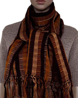 Scarf with Fringes Terracotta - Handwoven - Beautiful & Fair - Quetzal Artisan