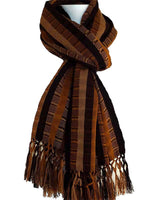 Scarf with Fringes Terracotta - Handwoven - Beautiful & Fair - Quetzal Artisan