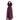Scarf with fringes Maroon Pink - Mayan Design - Fairtrade - Quetzal Artisan