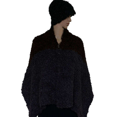 Scarf and Hat Boucle Charcoal - Alpaca Wool - Stylish & Warm - Quetzal Artisan