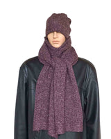 Scarf and Hat Mulberry - Alpaca Wool Long Scarves For Men - Quetzal Artisan