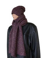 Scarf and Hat Mulberry - Alpaca Wool Long Scarves For Men - Quetzal Artisan