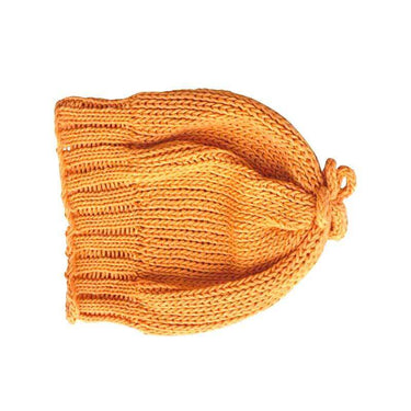 Scarf and Hat Orange - Merino Wool and Organic Cotton - Quetzal Artisan