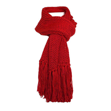Scarf and Hat Red - Handmade - Merino Wool & Organic Cotton - Quetzal Artisan