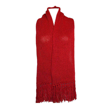 Scarf and Hat Red - Handmade - Merino Wool & Organic Cotton - Quetzal Artisan