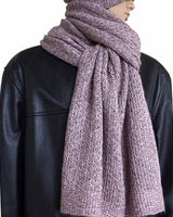 Scarf and Hat Seashell - Men's Winter Scarf Alpaca Wool - Quetzal Artisan