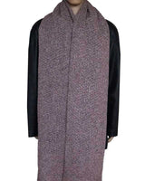 Scarf and Hat Seashell - Men's Winter Scarf Alpaca Wool - Quetzal Artisan