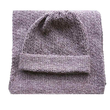 Scarf and Hat Seashell - Men's Winter Scarf Alpaca Wool - Quetzal Artisan