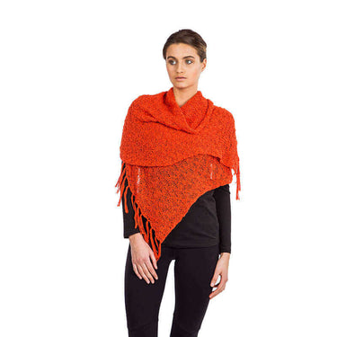 Shawl Cotton Flamme - Handmade of Organic Pima Cotton Scarf - Quetzal Artisan