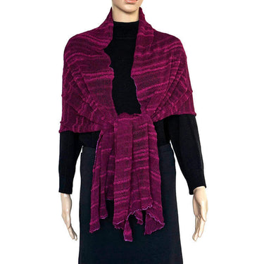 Shawl Fuchsia - Pima Cotton and Bamboo - Lovely and Versatile - Quetzal Artisan