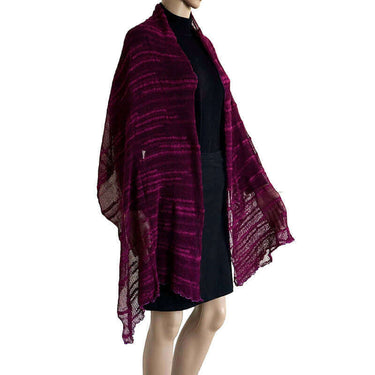 Shawl Fuchsia - Pima Cotton and Bamboo - Lovely and Versatile - Quetzal Artisan
