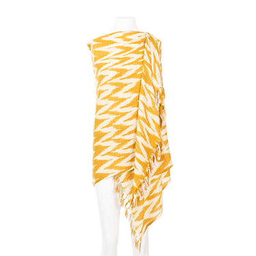 Shawl Golden Yellow Waves - Stylish, Ecofriendly & Fairtrade - Quetzal Artisan