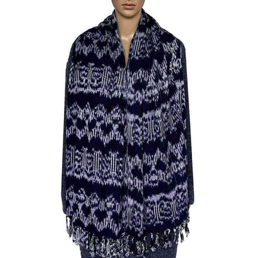 Shawl Indigo Forest - Natural Dyes - Ecofriendly & Fairtrade - Quetzal Artisan