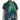Shawl Indigo Hills - Eco-friendly Hand-dyed Green Scarf - Quetzal Artisan