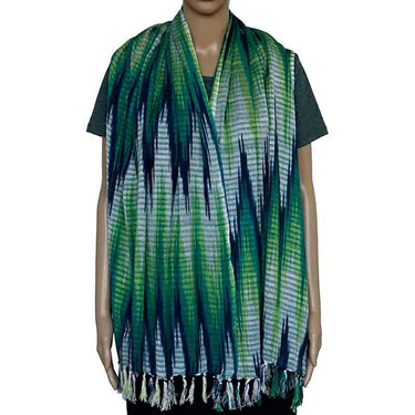 Shawl Indigo Hills - Natural Dyed - Ecofriendly & Fairtrade - Quetzal Artisan