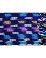 Shawl Indigo Confetti - Fairtrade Multicolor Hand-dyed Scarf - Quetzal Artisan