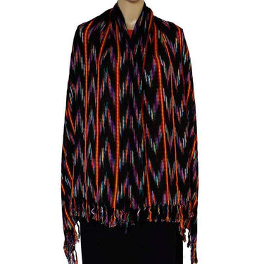 Shawl Jaspe Sunset - Natural Dyes - Ecofriendly & Fairtrade - Quetzal Artisan